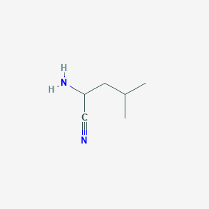 molecular formula C6H12N2 B2473350 2-Amino-4-methylpentanenitrile CAS No. 17104-27-7; 5699-70-7; 65451-12-9