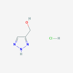 molecular formula C3H6ClN3O B2473353 Clorhidrato de 1H-1,2,3-triazol-4-ilmetanol CAS No. 1803599-12-3