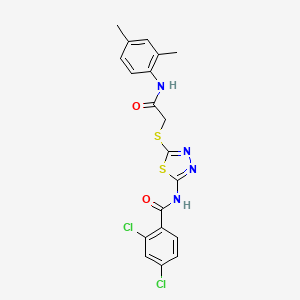 2,4-dichloro-N-[5-({[(2,4-dimethylphenyl)carbamoyl]methyl}sulfanyl)-1,3,4-thiadiazol-2-yl]benzamide