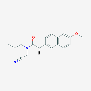 molecular formula C19H22N2O2 B2473371 (2S)-N-(cyanomethyl)-2-(6-methoxynaphthalen-2-yl)-N-propylpropanamide CAS No. 1333897-43-0