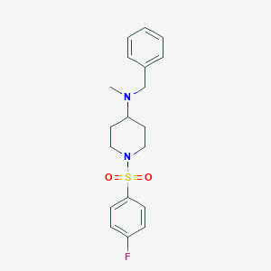 molecular formula C19H23FN2O2S B247339 N-benzyl-1-[(4-fluorophenyl)sulfonyl]-N-methyl-4-piperidinamine 