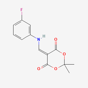 5-[(3-Fluoroanilino)methylidene]-2,2-dimethyl-1,3-dioxane-4,6-dione