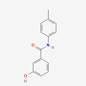 molecular formula C14H13NO2 B2473423 3-hydroxy-N-(4-methylphenyl)benzamide CAS No. 197141-59-6