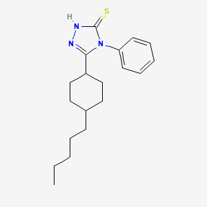 molecular formula C19H27N3S B2473427 5-(4-pentylcyclohexyl)-4-phenyl-4H-1,2,4-triazole-3-thiol CAS No. 866039-81-8