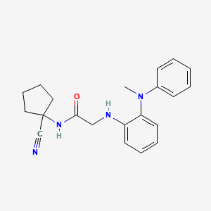 molecular formula C21H24N4O B2473442 N-(1-氰基环戊基)-2-[2-(N-甲基苯胺基)苯胺基]乙酰胺 CAS No. 1241065-64-4