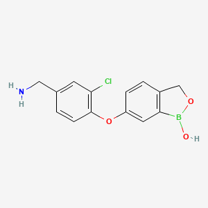 [3-chloro-4-[(1-hydroxy-3H-2,1-benzoxaborol-6-yl)oxy]phenyl]methanamine