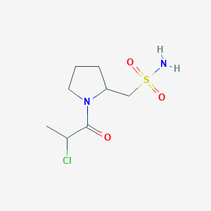 [1-(2-Chloropropanoyl)pyrrolidin-2-yl]methanesulfonamide