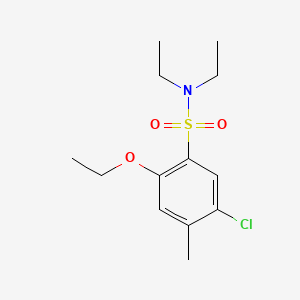 molecular formula C13H20ClNO3S B2473452 5-chloro-2-ethoxy-N,N-diethyl-4-methylbenzenesulfonamide CAS No. 717860-33-8