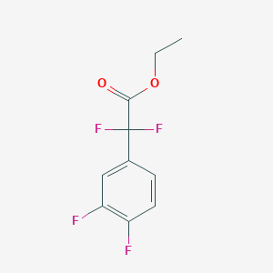 molecular formula C10H8F4O2 B2473458 2-(3,4-二氟苯基)-2,2-二氟乙酸乙酯 CAS No. 73789-95-4