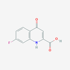 molecular formula C10H6FNO3 B2473480 7-Fluoro-4-oxo-1,4-dihydroquinoline-2-carboxylic acid CAS No. 130063-99-9; 136825-76-8