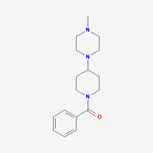 molecular formula C17H25N3O B247349 1-(1-Benzoyl-4-piperidinyl)-4-methylpiperazine 