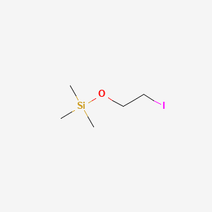 molecular formula C5H13IOSi B2473496 Silane, (2-iodoethoxy)trimethyl- CAS No. 26305-99-7