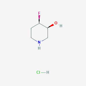 molecular formula C5H11ClFNO B2473512 (3S,4R)-4-Fluoropiperidin-3-ol hydrochloride CAS No. 1638765-12-4; 2055114-57-1; 955028-83-8