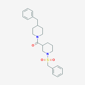 (4-Benzylpiperidin-1-yl)-(1-benzylsulfonylpiperidin-3-yl)methanone