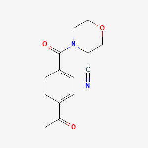 4-(4-Acetylbenzoyl)morpholine-3-carbonitrile