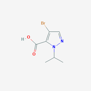 molecular formula C7H9BrN2O2 B2473558 4-溴-1-异丙基-1H-吡唑-5-羧酸 CAS No. 1006493-98-6