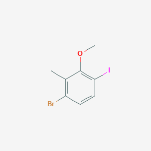molecular formula C8H8BrIO B2473582 3-溴-6-碘-2-甲基苯甲醚 CAS No. 1823403-07-1