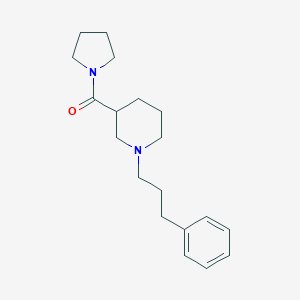 molecular formula C19H28N2O B247359 1-(3-Phenylpropyl)-3-(1-pyrrolidinylcarbonyl)piperidine 