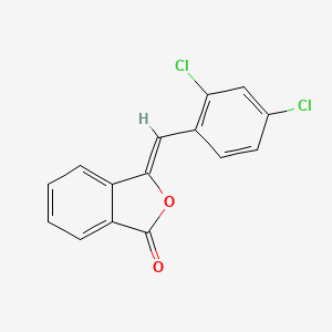 molecular formula C15H8Cl2O2 B2473592 (Z)-3-(2,4-二氯苄叉)异苯并呋喃-1(3H)-酮 CAS No. 42086-72-6