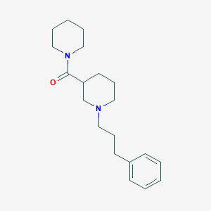 molecular formula C20H30N2O B247360 1-(3-Phenylpropyl)-3-(1-piperidinylcarbonyl)piperidine 