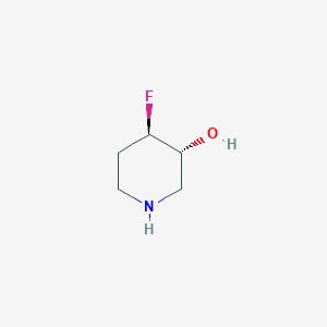 molecular formula C5H10FNO B2473600 (3R,4R)-rel-4-Fluoropiperidin-3-ol CAS No. 955082-94-7