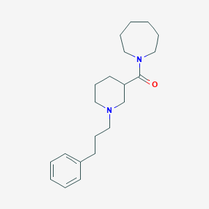 molecular formula C21H32N2O B247361 1-{[1-(3-Phenylpropyl)-3-piperidinyl]carbonyl}azepane 