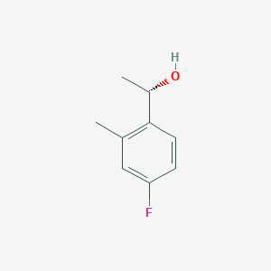 molecular formula C9H11FO B2473660 (1S)-1-(4-fluoro-2-methylphenyl)ethan-1-ol CAS No. 1567976-15-1