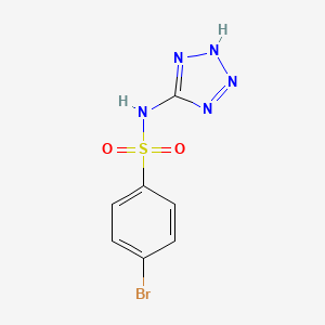 molecular formula C7H6BrN5O2S B2473663 Benzenesulfonamide, 4-bromo-N-2H-tetrazol-5-yl- CAS No. 901330-55-0