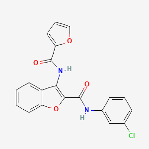 N-(3-chlorophenyl)-3-(furan-2-amido)-1-benzofuran-2-carboxamide