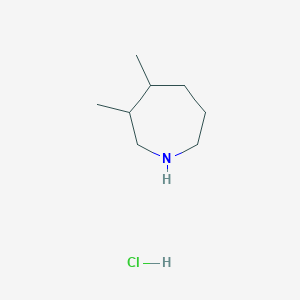 molecular formula C8H18ClN B2473676 3,4-Dimethylazepane hydrochloride CAS No. 1823319-64-7