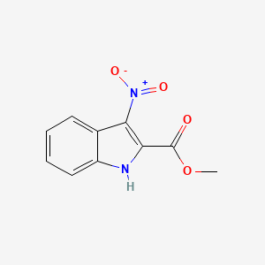 molecular formula C10H8N2O4 B2473682 methyl 3-nitro-1H-indole-2-carboxylate CAS No. 1001755-50-5