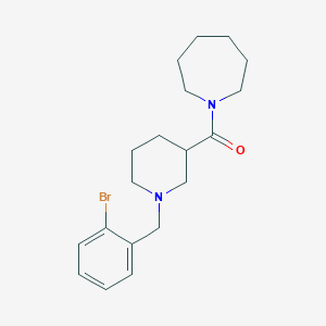 molecular formula C19H27BrN2O B247369 1-{[1-(2-Bromobenzyl)-3-piperidinyl]carbonyl}azepane 