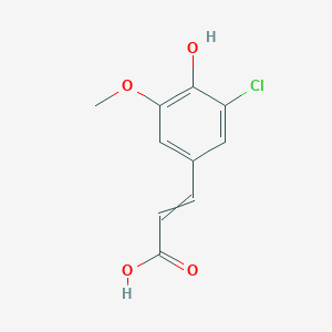 3-(3-Chloro-4-hydroxy-5-methoxy-phenyl)prop-2-enoic acid