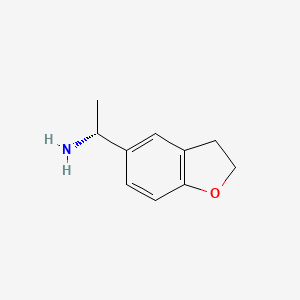 molecular formula C10H13NO B2473707 (R)-1-(2,3-Dihydrobenzofuran-5-YL)ethanamine CAS No. 765945-04-8