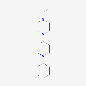 molecular formula C17H33N3 B247371 1-(1-Cyclohexyl-4-piperidinyl)-4-ethylpiperazine 