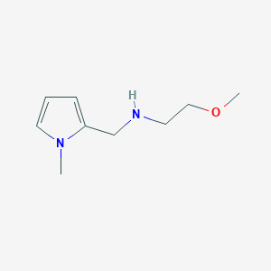 molecular formula C9H16N2O B2473710 (2-methoxyethyl)[(1-methyl-1H-pyrrol-2-yl)methyl]amine CAS No. 892579-27-0