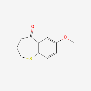 molecular formula C11H12O2S B2473711 7-Methoxy-2,3,4,5-tetrahydro-1-benzothiepin-5-one CAS No. 138610-37-4