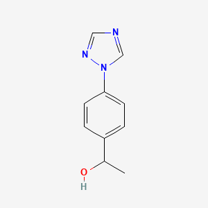 molecular formula C10H11N3O B2473723 1-[4-(1H-1,2,4-triazol-1-yl)phenyl]ethan-1-ol CAS No. 926228-98-0