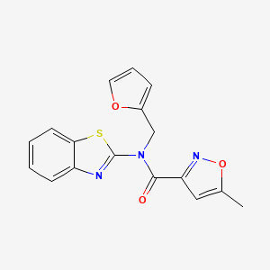 N-(benzo[d]thiazol-2-yl)-N-(furan-2-ylmethyl)-5-methylisoxazole-3-carboxamide