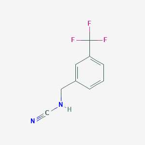 molecular formula C9H7F3N2 B2473728 [3-(三氟甲基)苯基]甲基氰胺 CAS No. 1249297-20-8