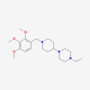 molecular formula C21H35N3O3 B247373 1-Ethyl-4-[1-(2,3,4-trimethoxybenzyl)piperidin-4-yl]piperazine 