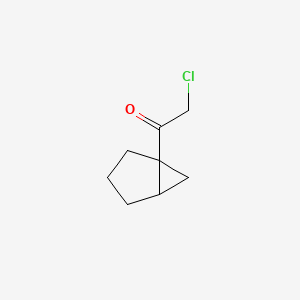 molecular formula C8H11ClO B2473747 1-(1-双环[3.1.0]己基)-2-氯乙酮 CAS No. 2028121-68-6