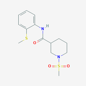 molecular formula C14H20N2O3S2 B2473763 1-(metilsulfonil)-N-(2-(metiltio)fenil)piperidin-3-carboxamida CAS No. 838875-22-2