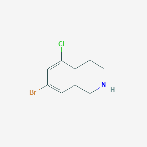 molecular formula C9H9BrClN B2473774 7-Bromo-5-chloro-1,2,3,4-tetrahydroisoquinoline CAS No. 1603324-66-8