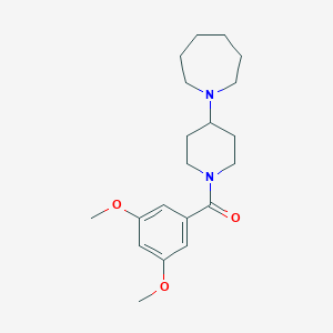 molecular formula C20H30N2O3 B247378 1-[1-(3,5-Dimethoxybenzoyl)-4-piperidinyl]azepane 