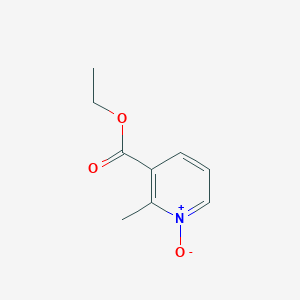 molecular formula C9H11NO3 B2473817 2-Methyl-1-oxy-nicotinic acid ethyl ester CAS No. 31181-61-0
