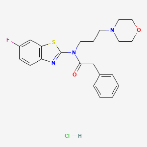 N-(6-fluorobenzo[d]thiazol-2-yl)-N-(3-morpholinopropyl)-2-phenylacetamide hydrochloride