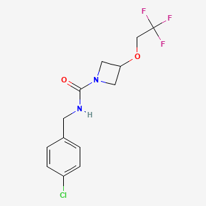 N-(4-chlorobenzyl)-3-(2,2,2-trifluoroethoxy)azetidine-1-carboxamide