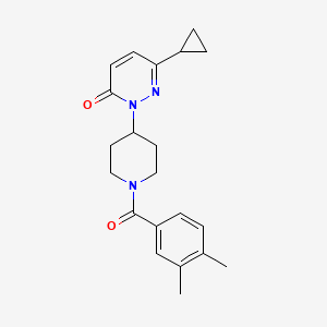 6-Cyclopropyl-2-[1-(3,4-dimethylbenzoyl)piperidin-4-yl]pyridazin-3-one