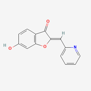 (2Z)-6-hydroxy-2-(pyridin-2-ylmethylene)-1-benzofuran-3(2H)-one